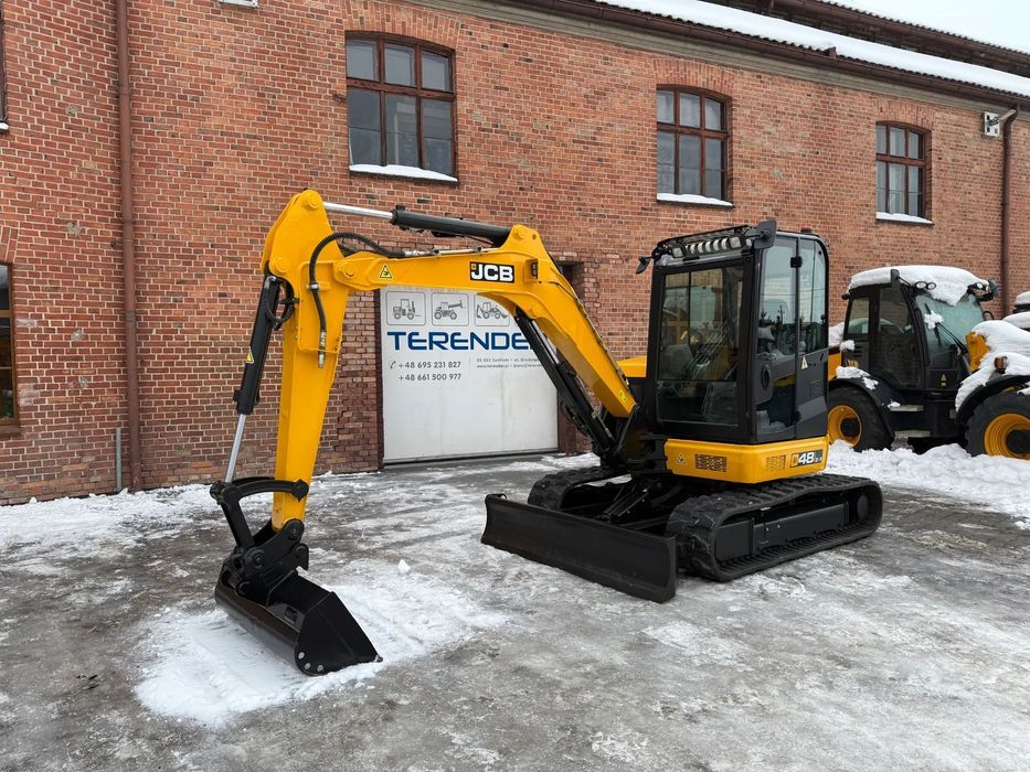 JCB 48Z-1  FV23% Import Po Przeglądzie Bez Luzów Nowe Gąsienice Bez DPF i Adblue