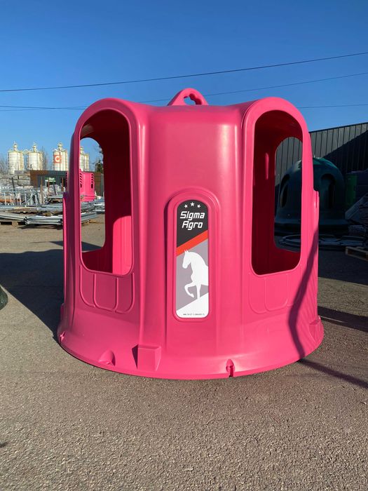 Paśnik DZWON na Siano do Bel Dla Koni - Bezpieczny Piękny Różowy