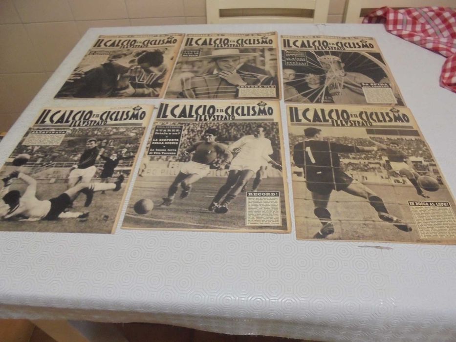 Jornais Italianos de desporto Il Calcio e il Ciclismo Illustrato