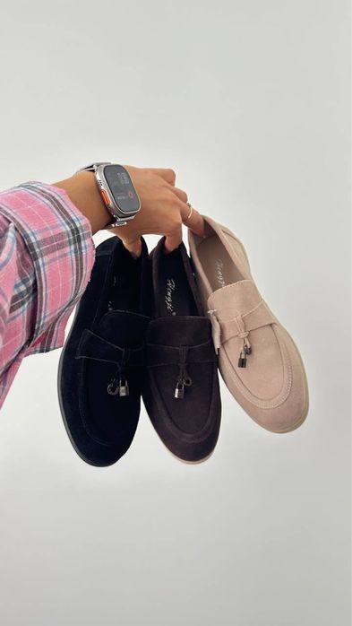 Трендові лофери Натуральна замша