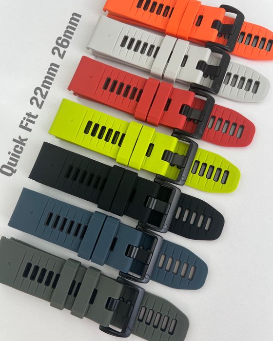 Ремінець силіконовий на Garmin Quick Fit 20 22 26mm ремешок браслет