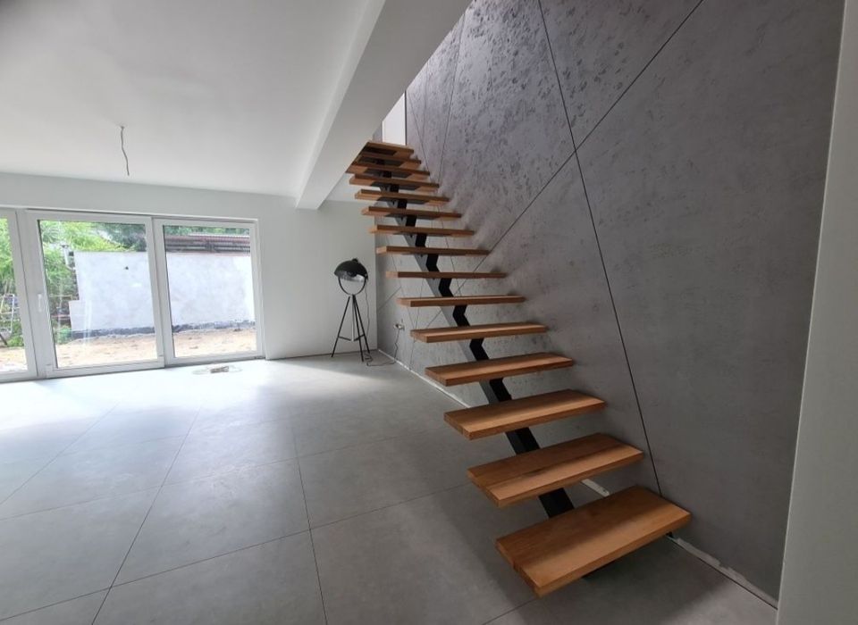 Schody PREMIUM na wymiar, 20 lat gwarancji, Loft, dąb, stal