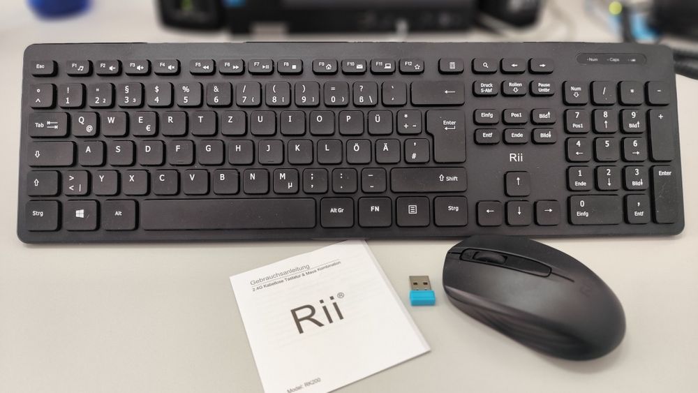 Teclado e rato sem fio - RII k200 - Novo