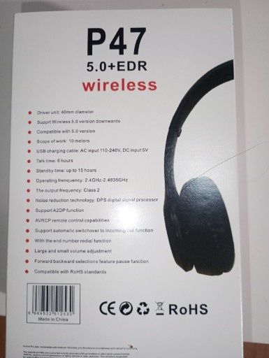 Nowe bezprzewodowe słuchawki Bluetooth P47