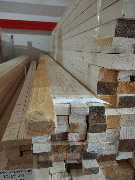 Рейка монтажна: стругана та свіжопил, бруси різних розмірів, ДОСТАВКА