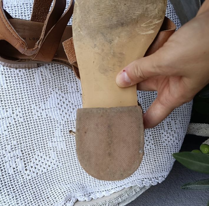 New LOOK 39 (25,5cm )rzymianki block heel sandals boho casual sandały