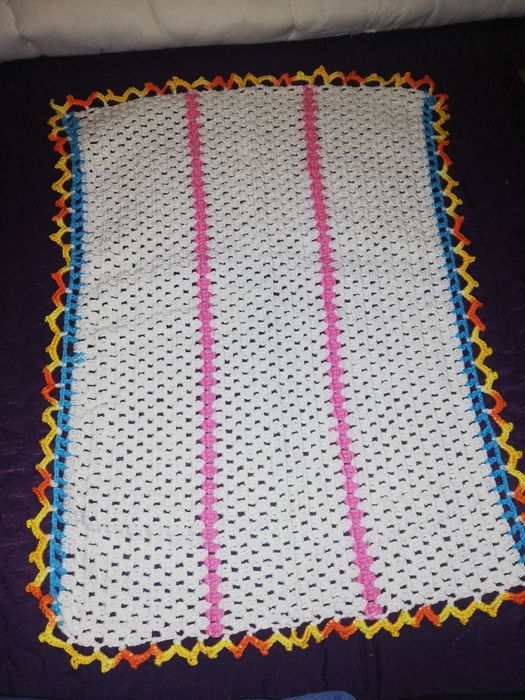 Pano de croché - feito à mão