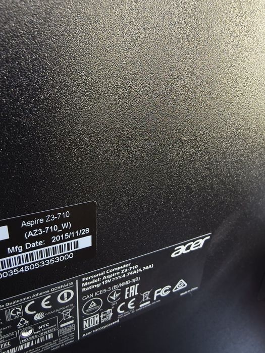 PCs All in One, Acer Aspire Z3-710