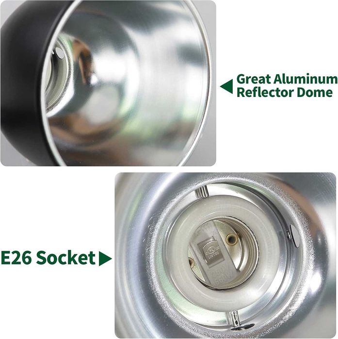 Dome NOVA Cúpula Refletora para Lâmpadas de Répteis LUCKY HERP