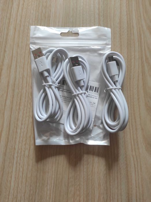 Кабель USB Type-C для швидкого заряджання телефону та підключення пристроїв 1m Білий