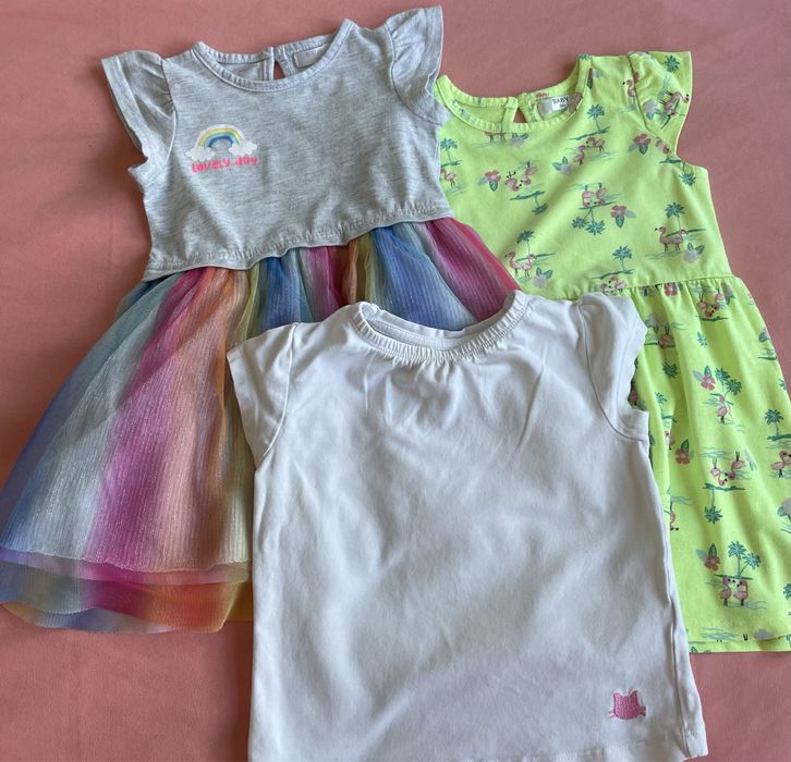 Ubrania dla dziewczynki rozmiar 86 Używane