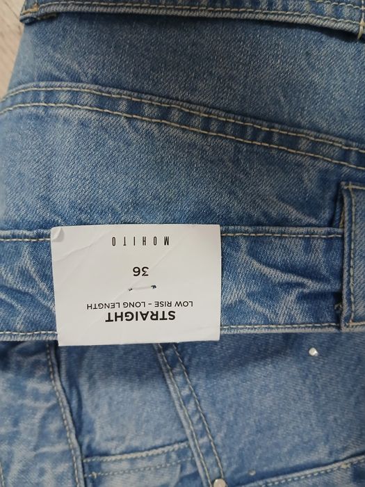 Piękne jeansy z kryształkami