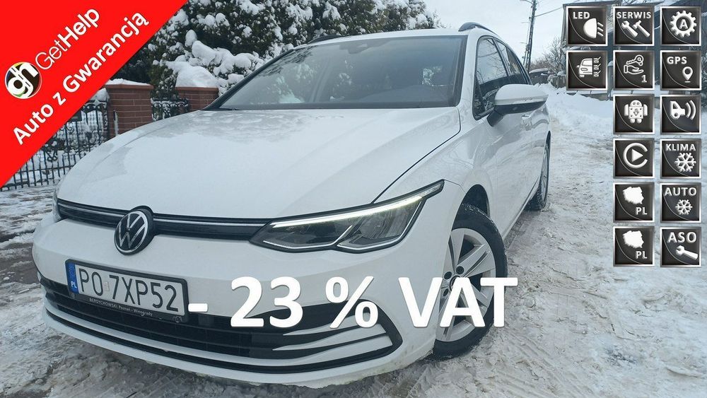 Volkswagen Golf DSG 1.5 Mhev e-TSI EVO Salon PL Pełen Serwis FV23% 48.7Netto ManetkiF1