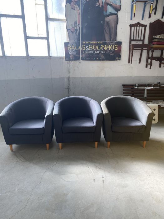3 sofas individuais