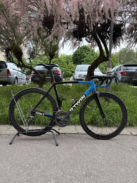 Szosa, kolarzówka Btwin, ultegra, karbon koła, 54cm