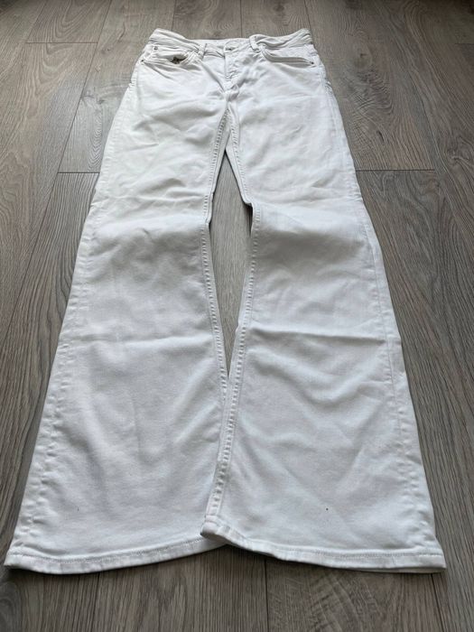 Фларед джинсы белые, Flared jeans white