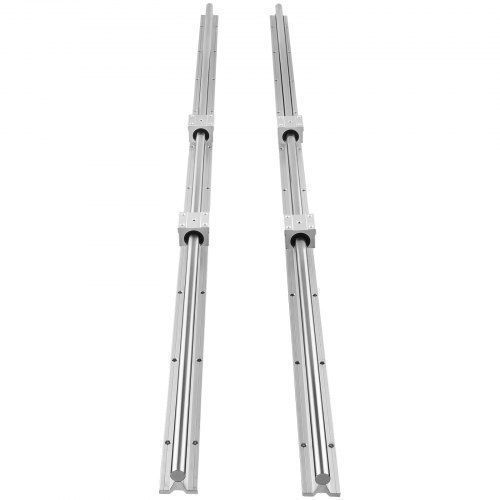 Vevor prowadnica liniowa sbr20 1500mm 2 szt aluminium stal węglowa
