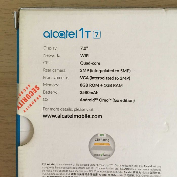 Tablet Alcatel 1T 7 polegadas