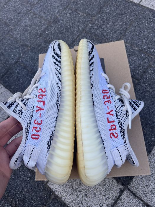 Adidas Yeezy Boost 350 V2 Zebra sneakersy buty czarno białe 42