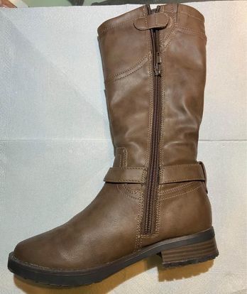 Botas altas, castanhas, forradas, Graceland, tamanho 32
