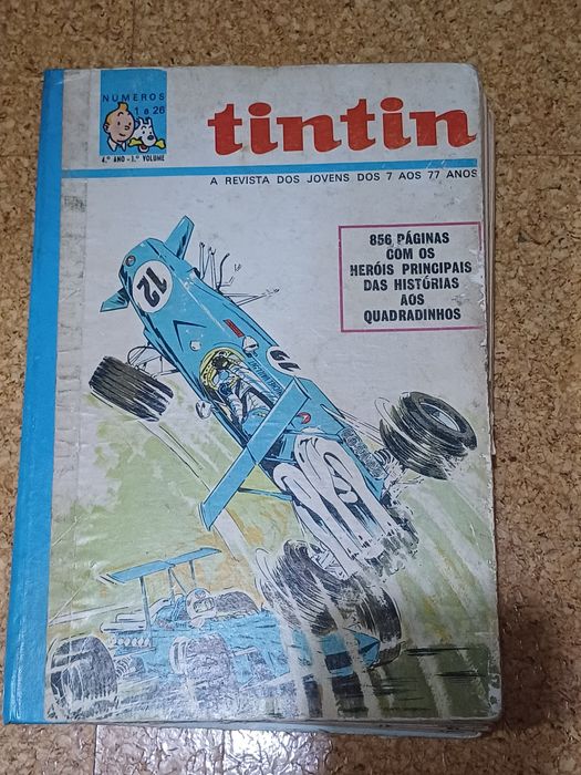 Revistas Tintin encardenadas e soltas