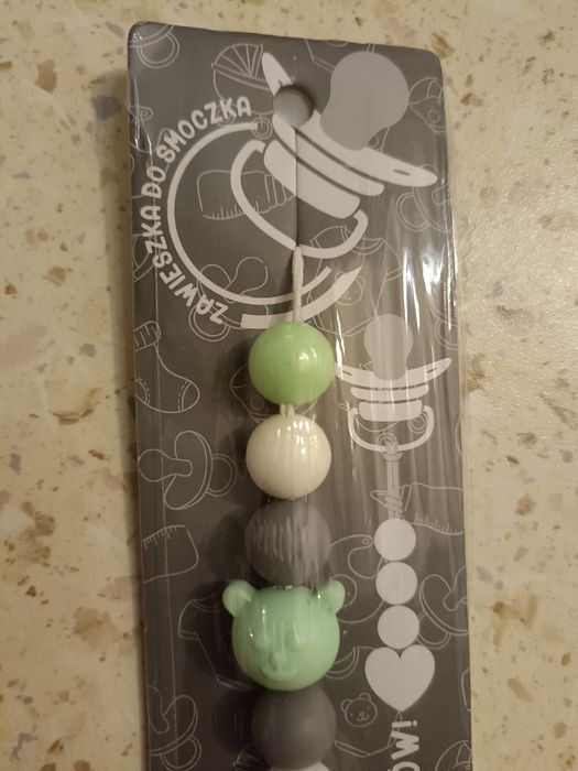 Zawieszka do smoczka silikonowa, lekka.