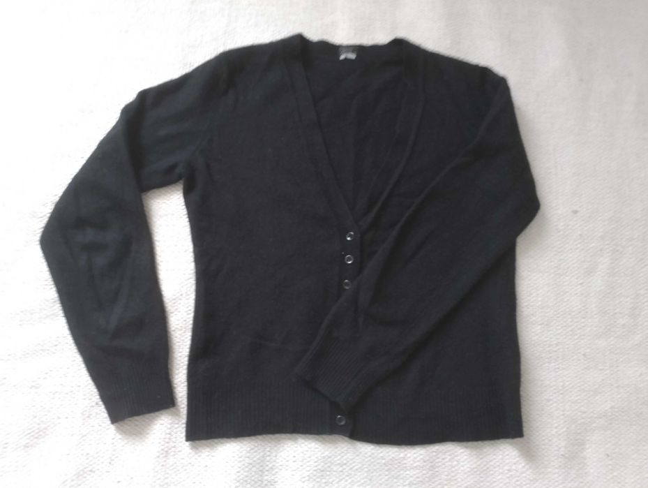 Sweter rozpinany s czarny