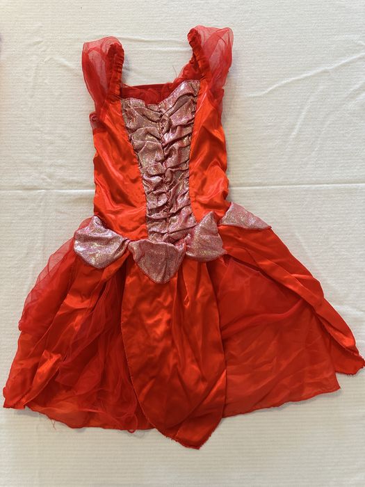Fato Diabinha Infantil (7-9 anos) + Peruca + Tridente