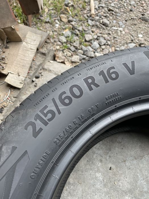 215/60 R16 Continental EcoContact 6 (2шт.) стан нових
