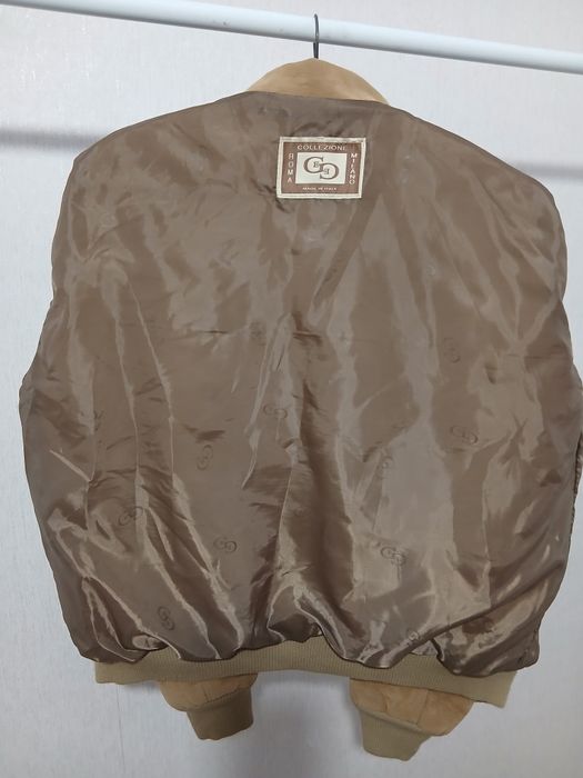 Італійська шкіряна куртка бомбер Collezione  XXL (Made in Italy)