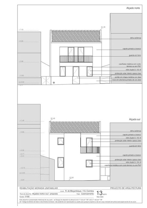Moradia T3 - Bairro Norton de Matos - Com Projeto Aprovado
