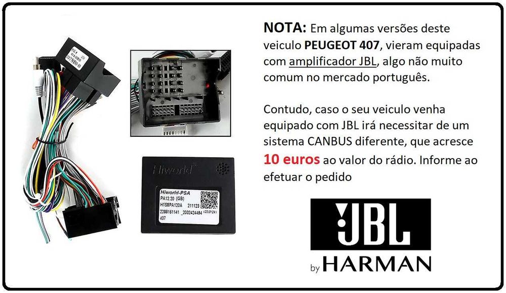 (NOVO) Rádio 2DIN 9" • Peugeot 407 • (2004 a 2011) • Android [4+64GB]