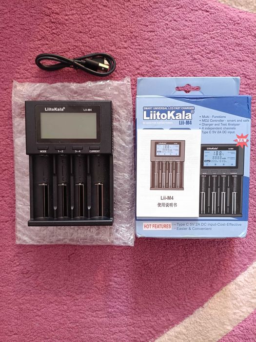 Зарядний пристрій Liitokala Lii CH4 Lii M4 Lii M4S Power Bank