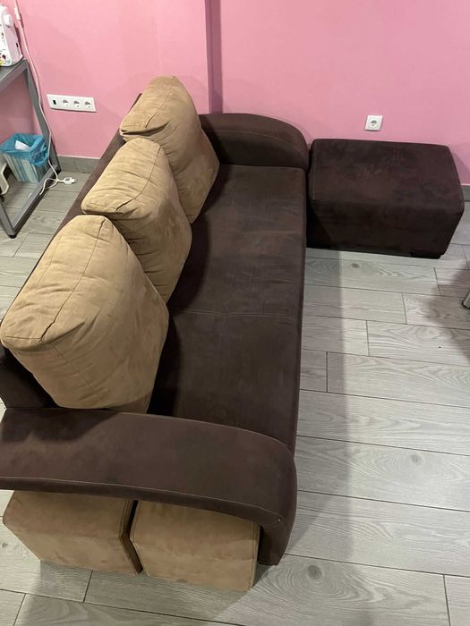 Sofá 3 lugares com chaise long