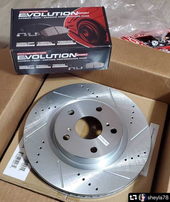 Тормозные диски Power Stop колодки на Toyota Prado 120/Lexus GX470