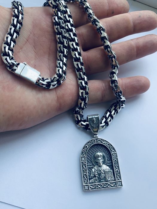 Серебрянная цепь Ромб