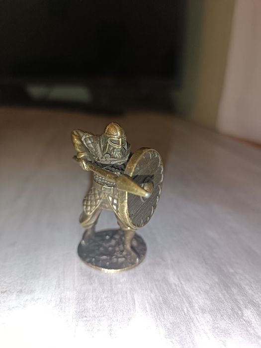 Бронзовые солдатики  50мм,3ш,т оловянный солдатик 1:32  викинг