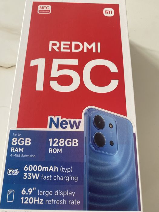 Telefon nowy Redmi 15C , nowy  Hiaomi Hyper OS
