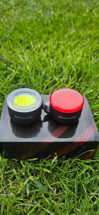 Zestaw Lampek Rowerowych BUCKLOS COB – Przód i Tył – USB – 500lm