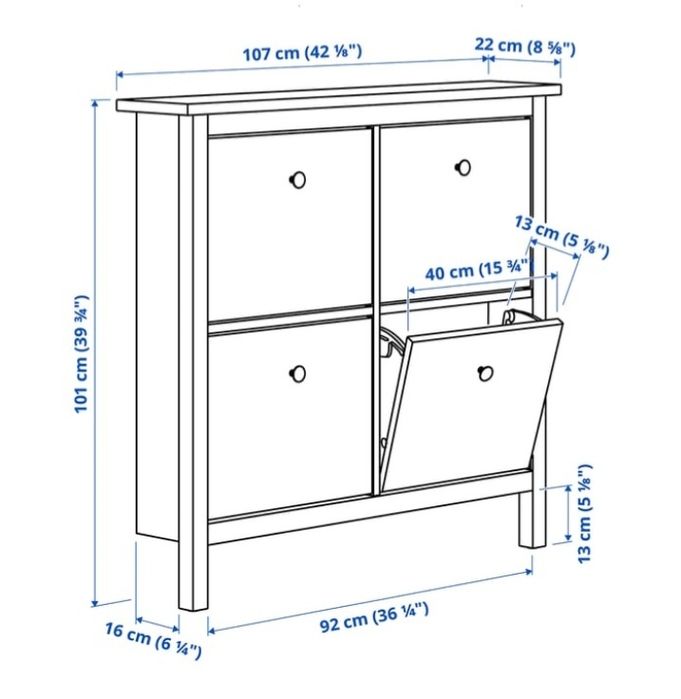 Szafka na buty Hemnes Ikea