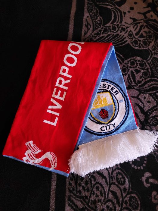 Футбольный шарф Манчестер сити vs Ливерпуль