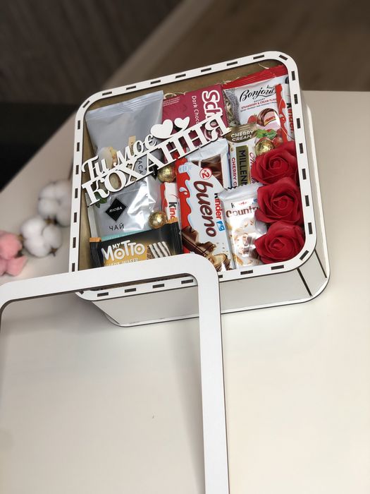 Подарок,набор сладостей!Солодкий букет, кіндер подарунки коханій, 14