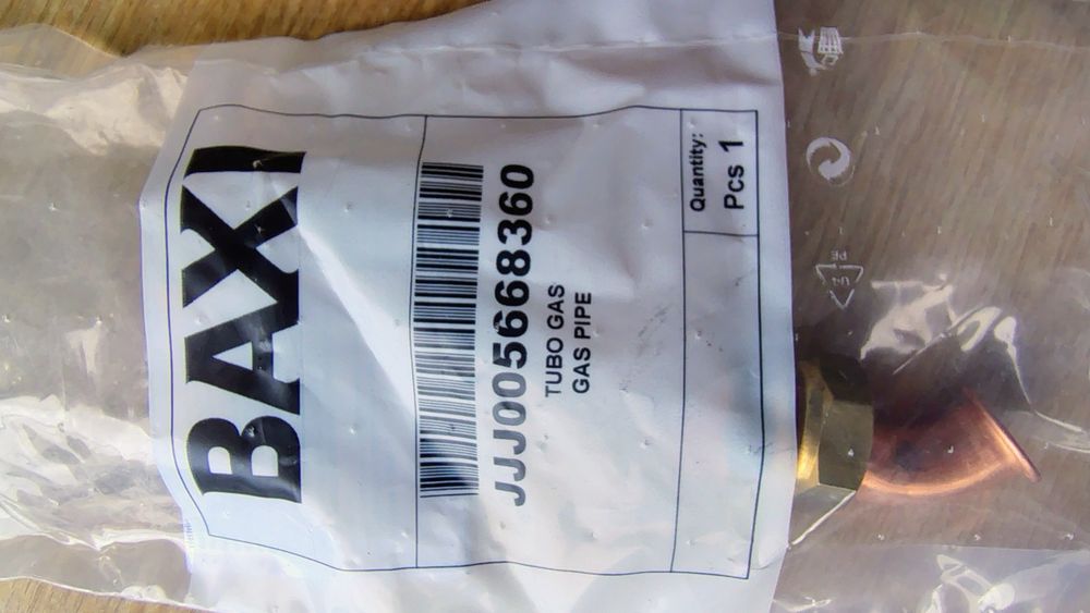 Tubo de gás BAXI
