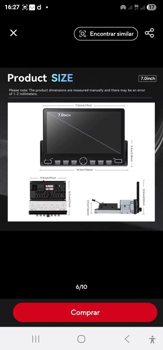 Rádio de carro novo