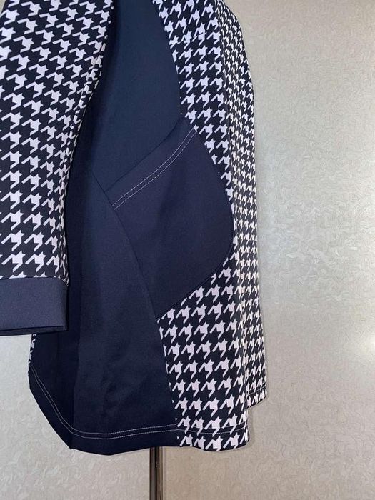 Туніка жіноча з принтом «гусяча лапка» 48/4XL/56