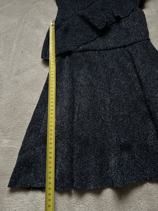 Ciemny granat połyskująca sukienka Zara Kids