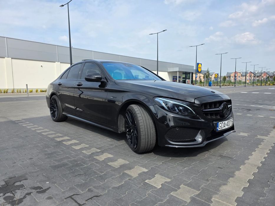 Mercedes-Benz Klasa C Marcedes C43AMG Salon Polska Bezwypadkowy 4Matic 9Gtronic ILS Panorama