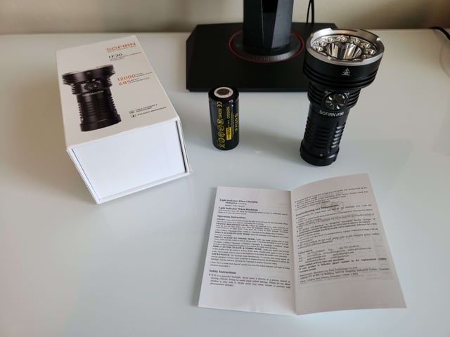 Sofirn IF30 пошуковий ліхтар 12000 люмен 685 метрів АКБ 6500 mAh