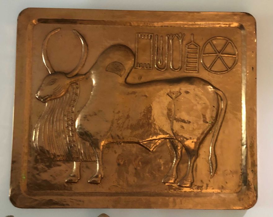 Boi de Mohenjo-Daro - Obra de arte em cobre
