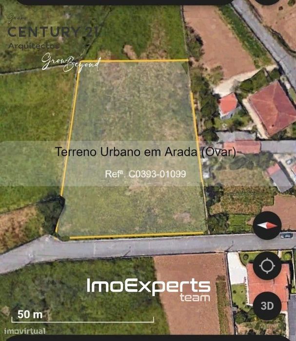 Oportunidade -Terreno Urbano em Arada (Ovar) com 2400 m2